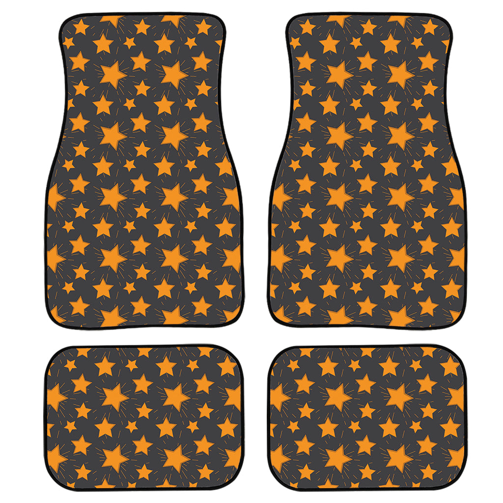 Cartoon Star Pattern Print Front and Back Car Floor Mats