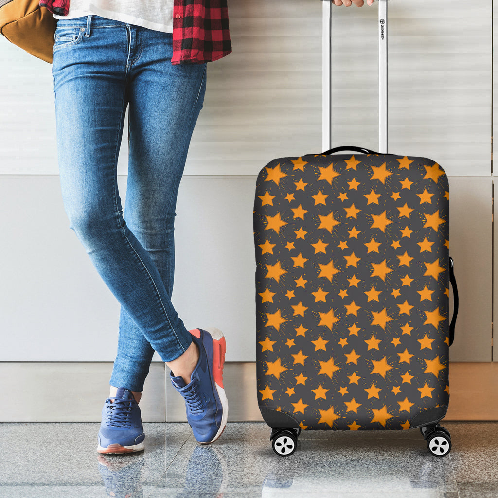 Cartoon Star Pattern Print Luggage Cover