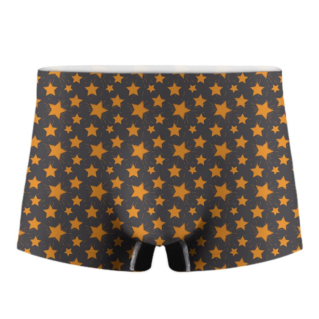 Cartoon Star Pattern Print Men's Boxer Briefs