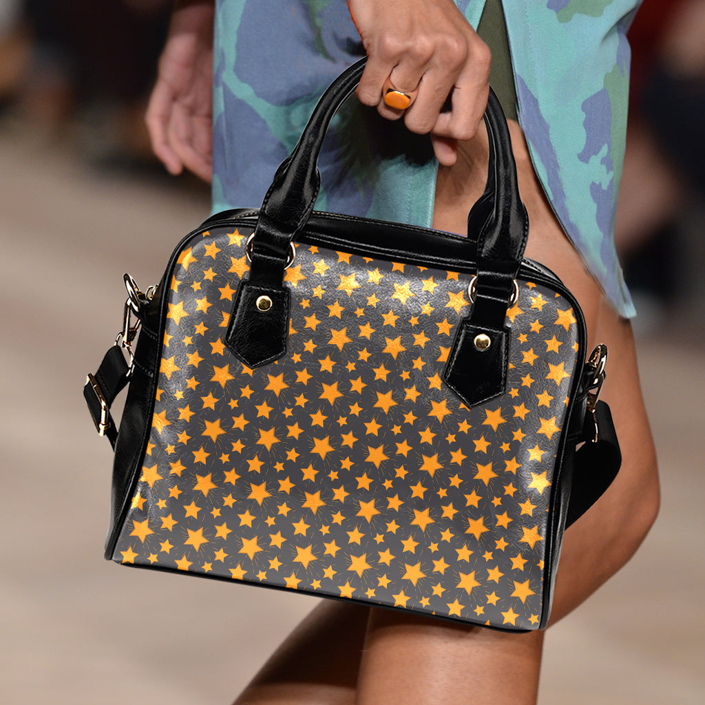 Cartoon Star Pattern Print Shoulder Handbag