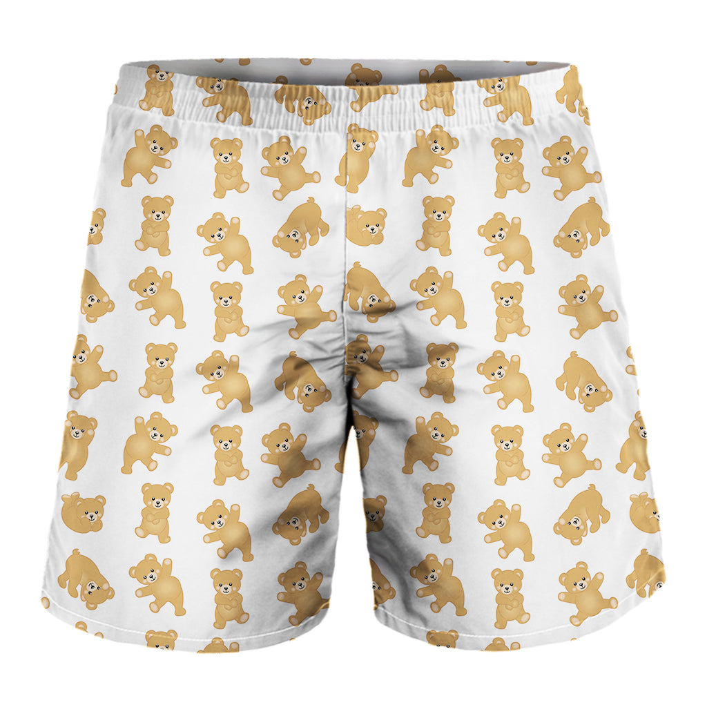 Cartoon Teddy Bear Pattern Print Men's Shorts