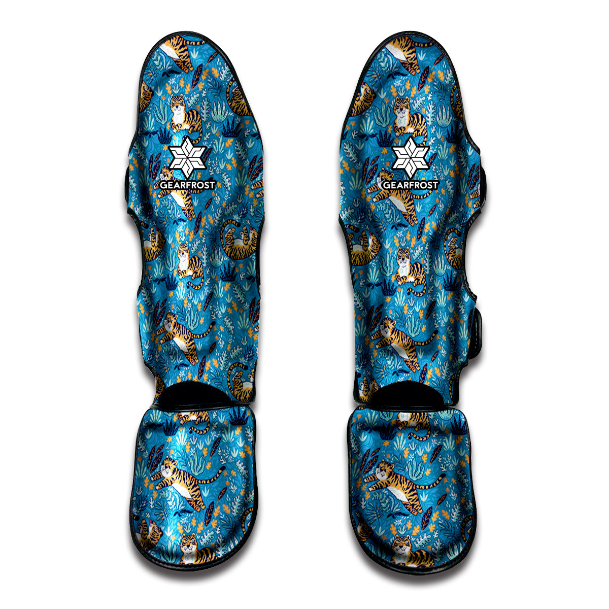 Cartoon Tiger Pattern Print Muay Thai Shin Guards