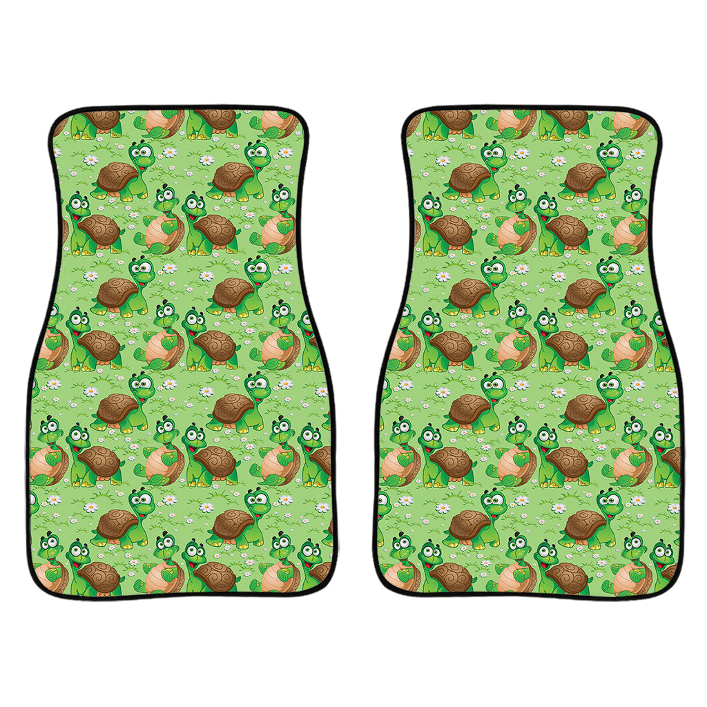 Cartoon Turtle Pattern Print Front Car Floor Mats