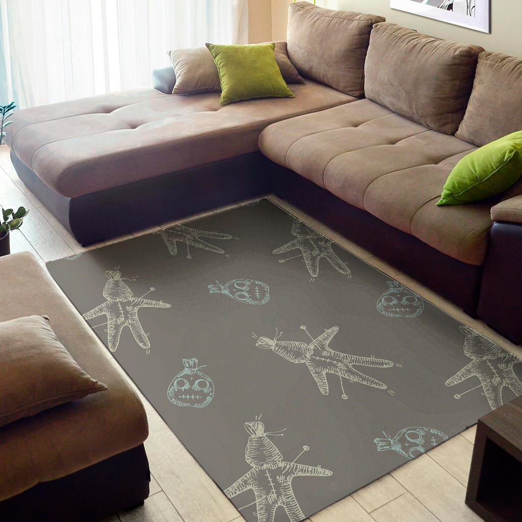 Cartoon Voodoo Doll Pattern Print Area Rug