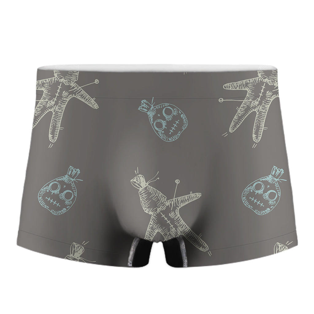 Cartoon Voodoo Doll Pattern Print Men's Boxer Briefs