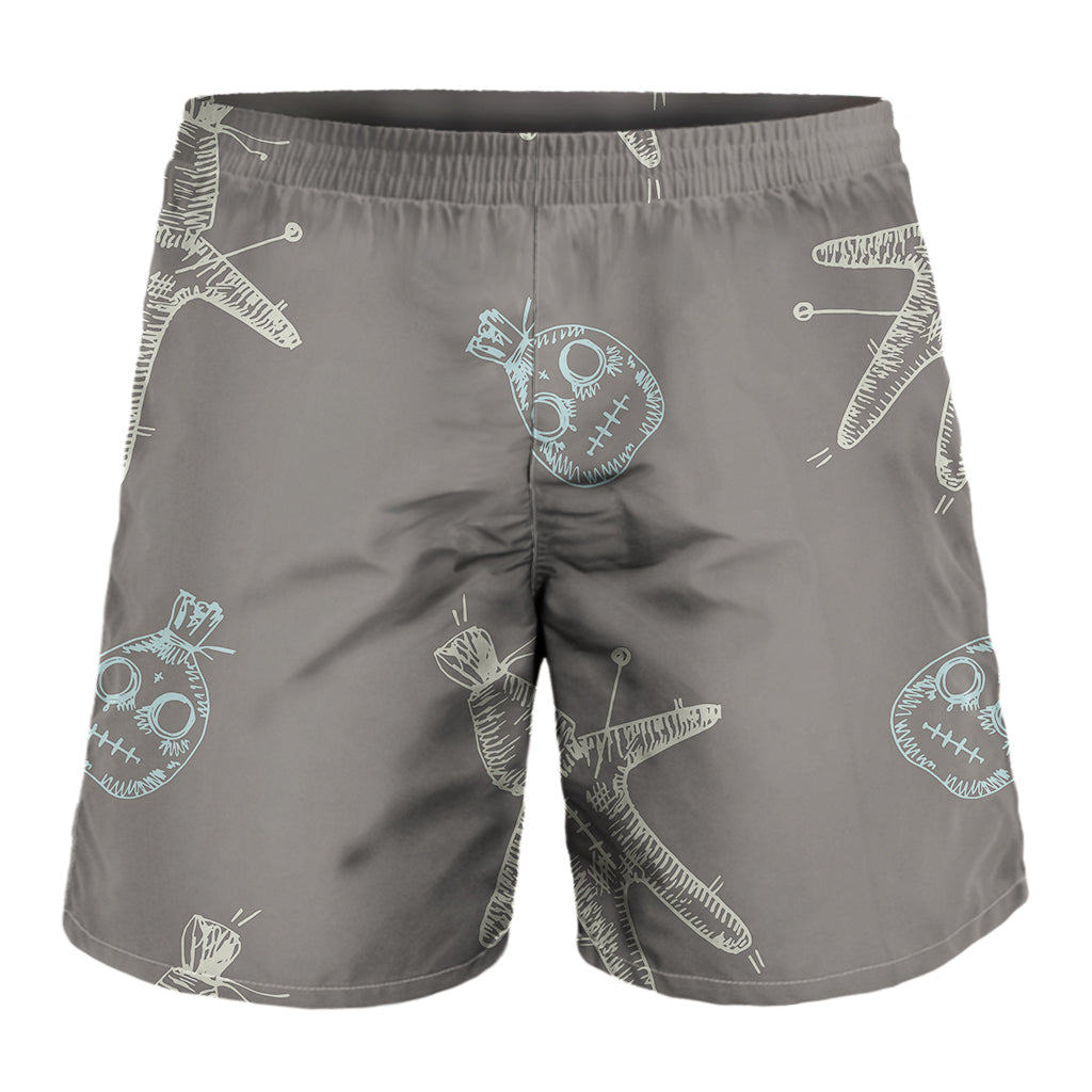 Cartoon Voodoo Doll Pattern Print Men's Shorts