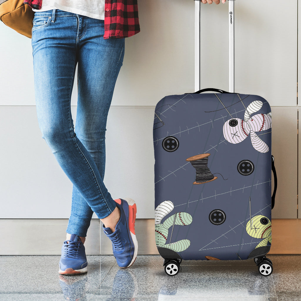 Cartoon Voodoo Doll Print Luggage Cover