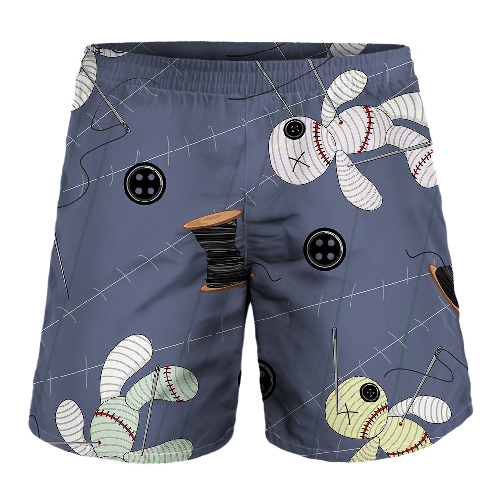 Cartoon Voodoo Doll Print Men's Shorts