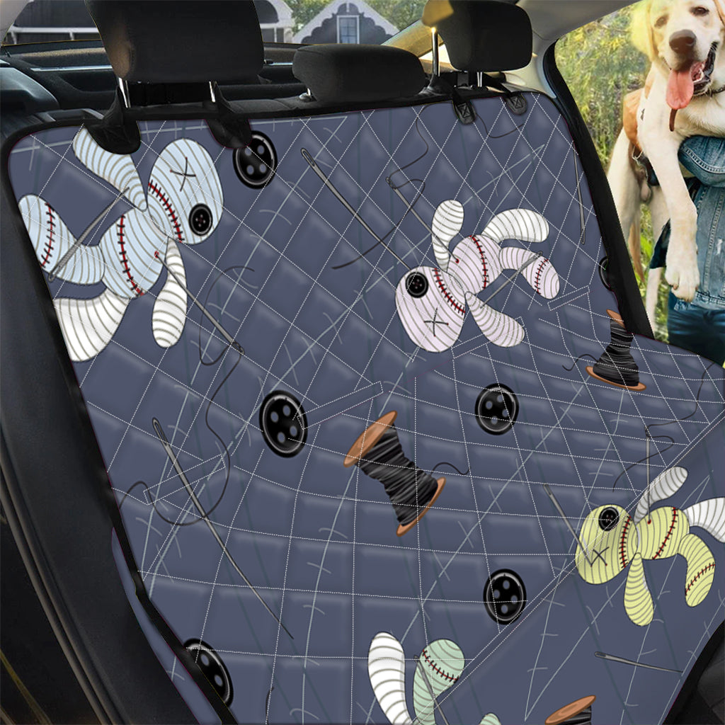 Cartoon Voodoo Doll Print Pet Car Back Seat Cover