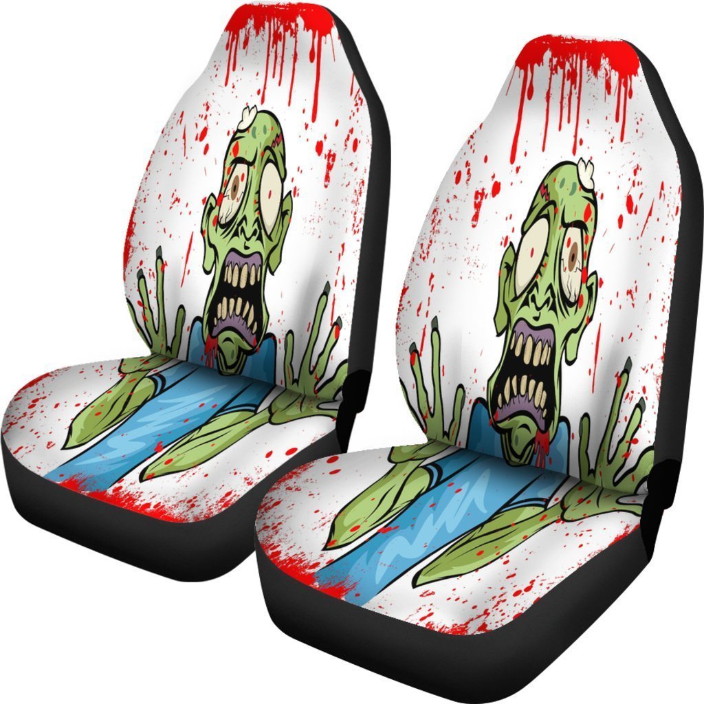 Cartoon Zombie Universal Fit Car Seat Covers