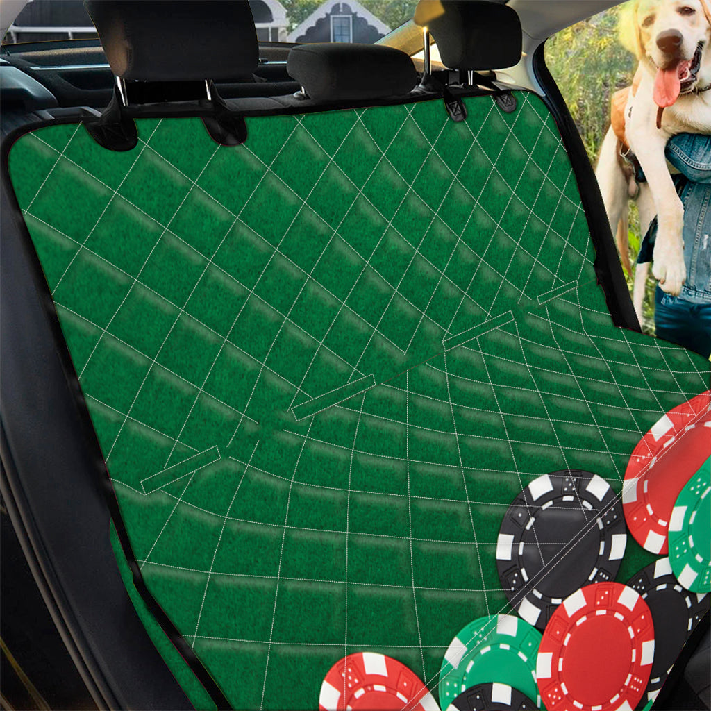 Casino Poker Chips Print Pet Car Back Seat Cover