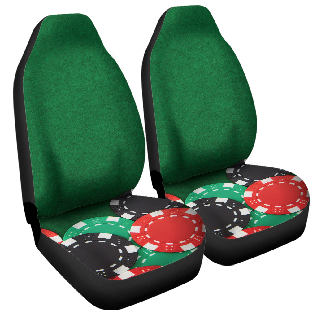 Casino Poker Chips Print Universal Fit Car Seat Covers