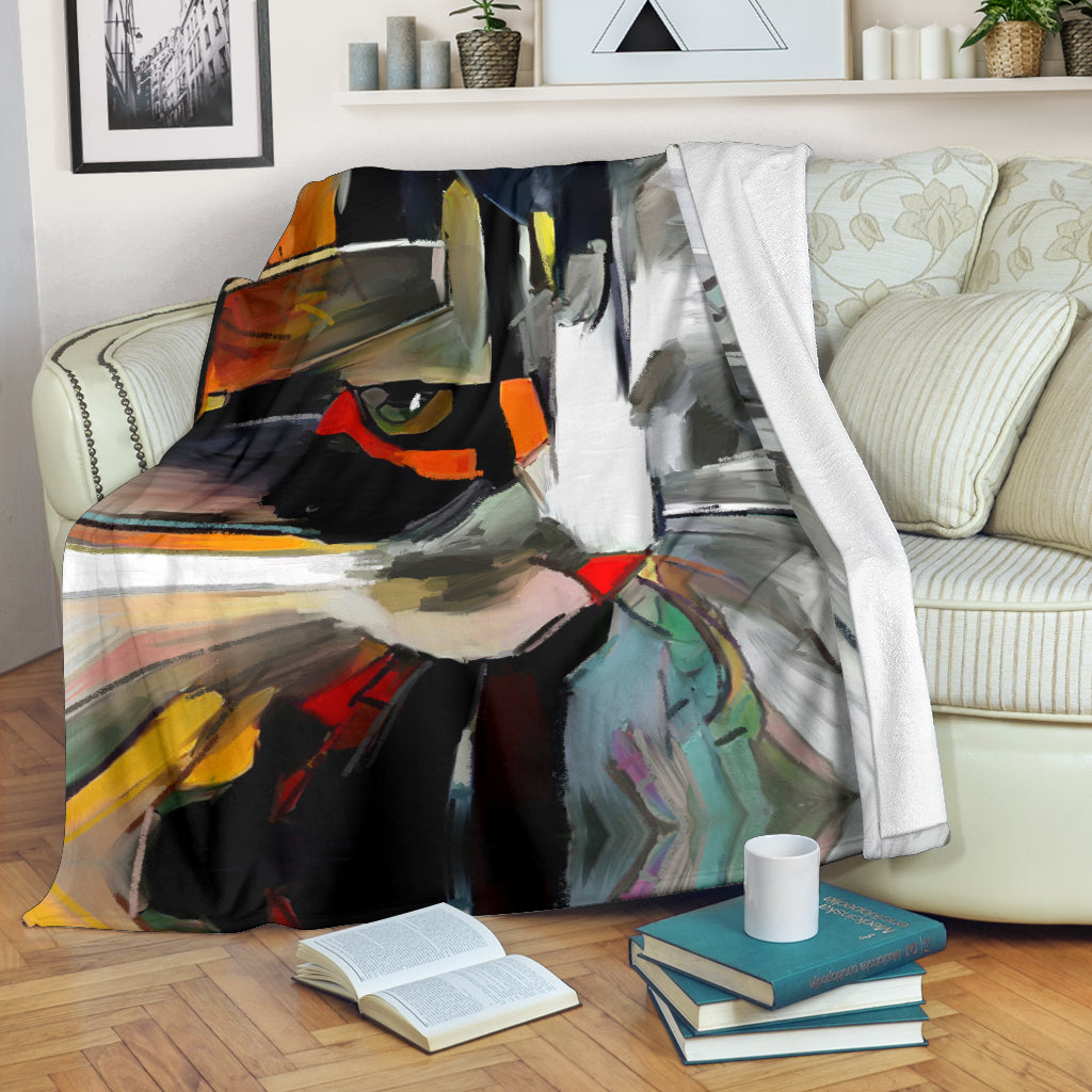 Cat Art Painting Blanket