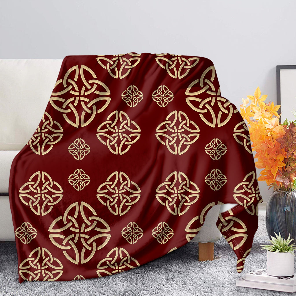 Celtic Knot Symbol Pattern Print Blanket