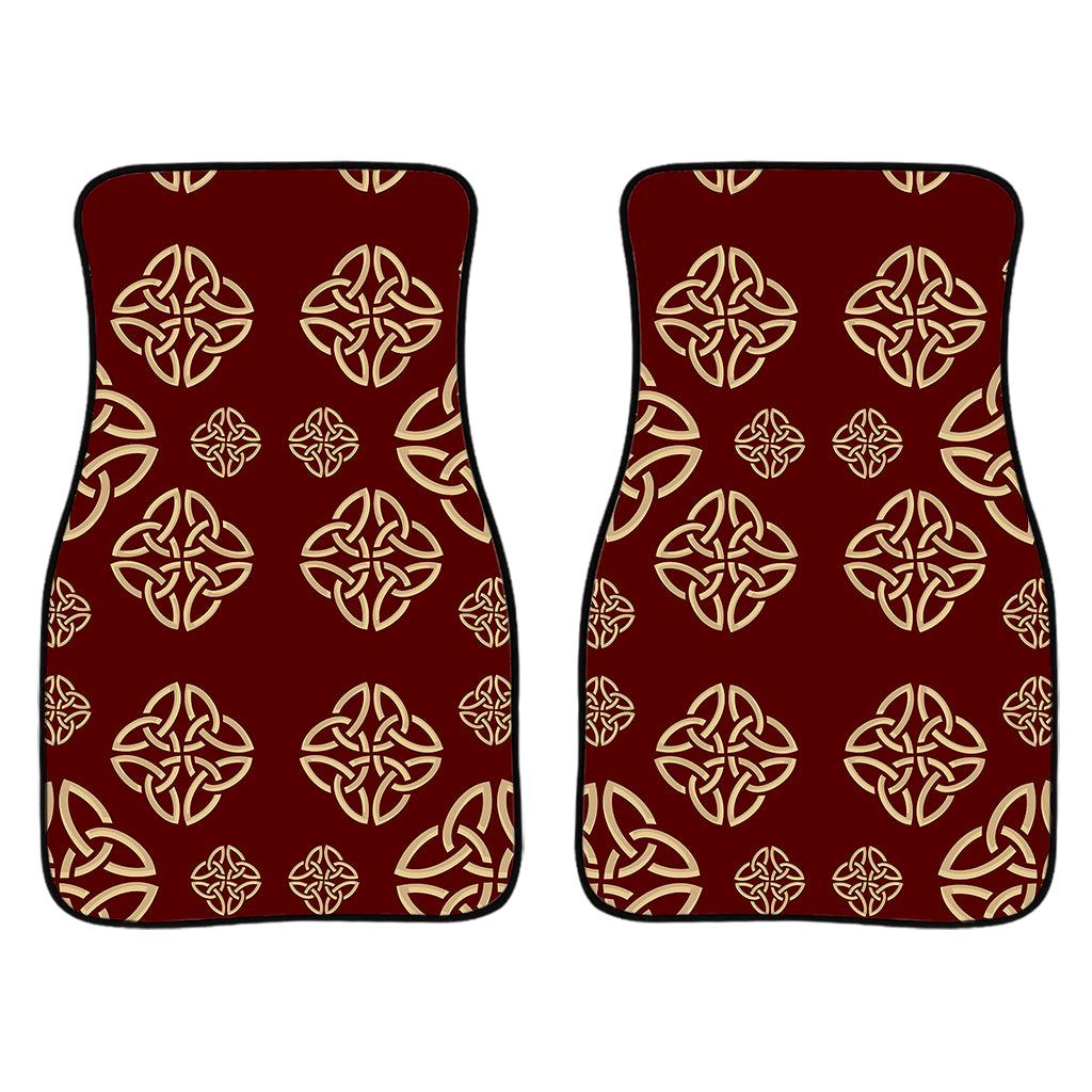 Celtic Knot Symbol Pattern Print Front Car Floor Mats