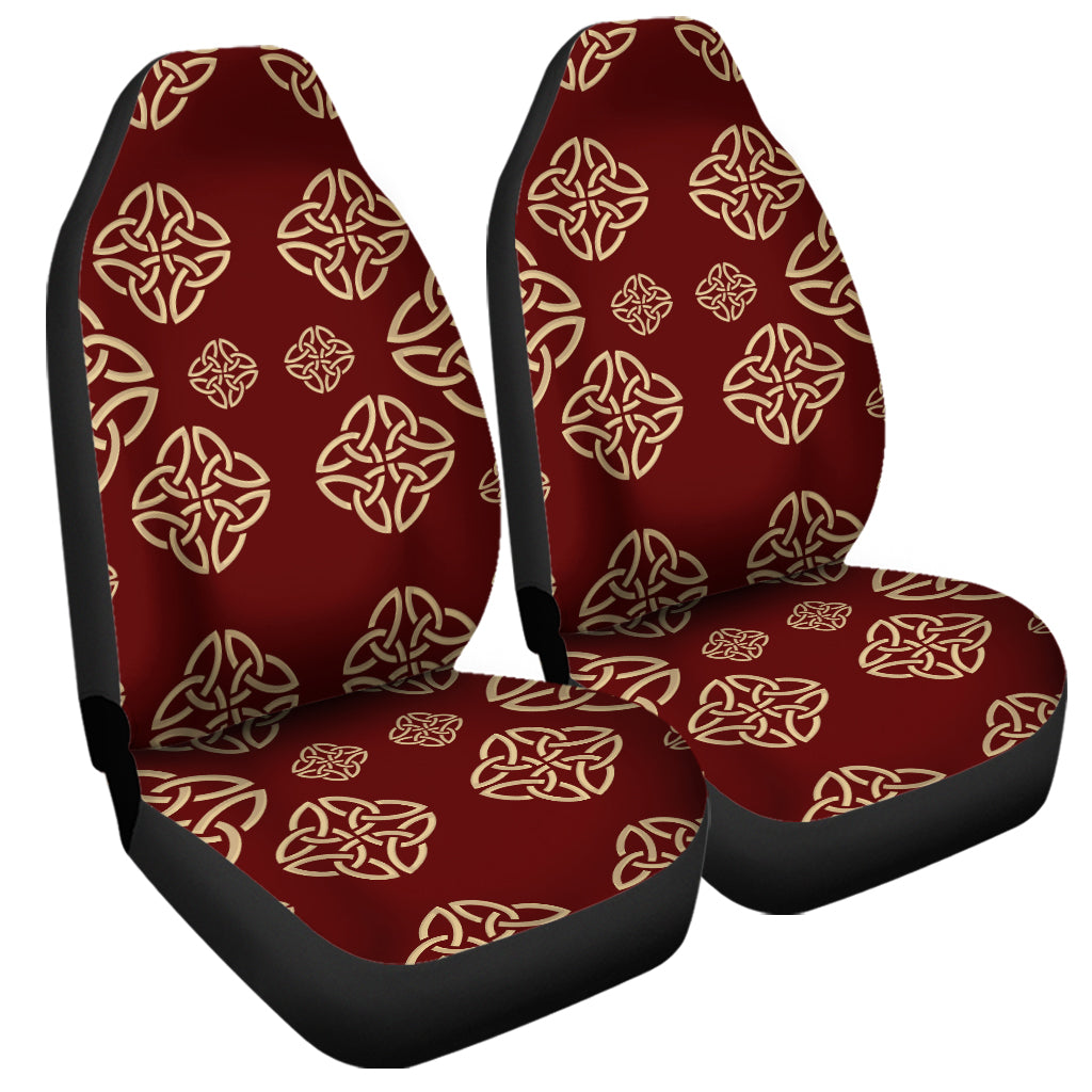 Celtic Knot Symbol Pattern Print Universal Fit Car Seat Covers