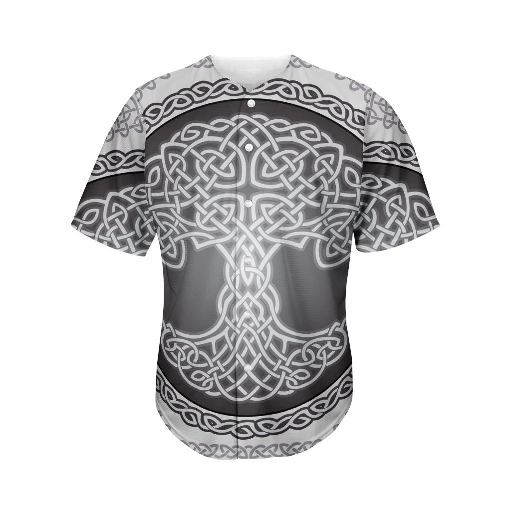 Celtic Knot Tree Of Life Print Men's Baseball Jersey