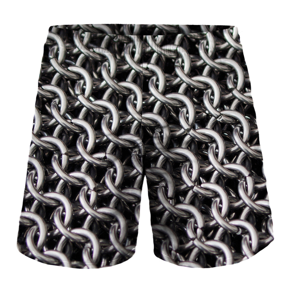 Chainmail Ring Pattern Print Men's Shorts