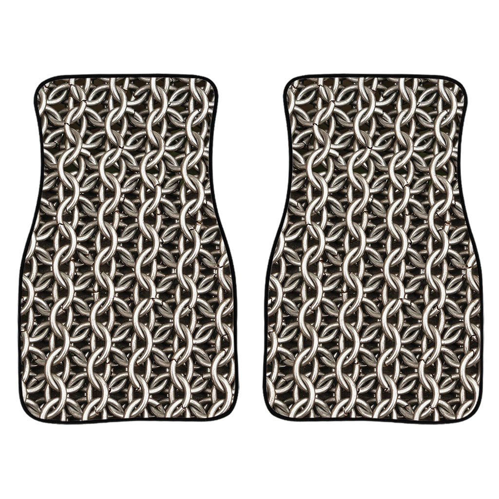 Chainmail Ring Print Front Car Floor Mats