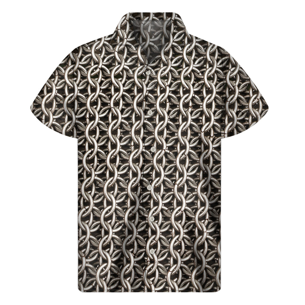 Chainmail Ring Print Men's Short Sleeve Shirt