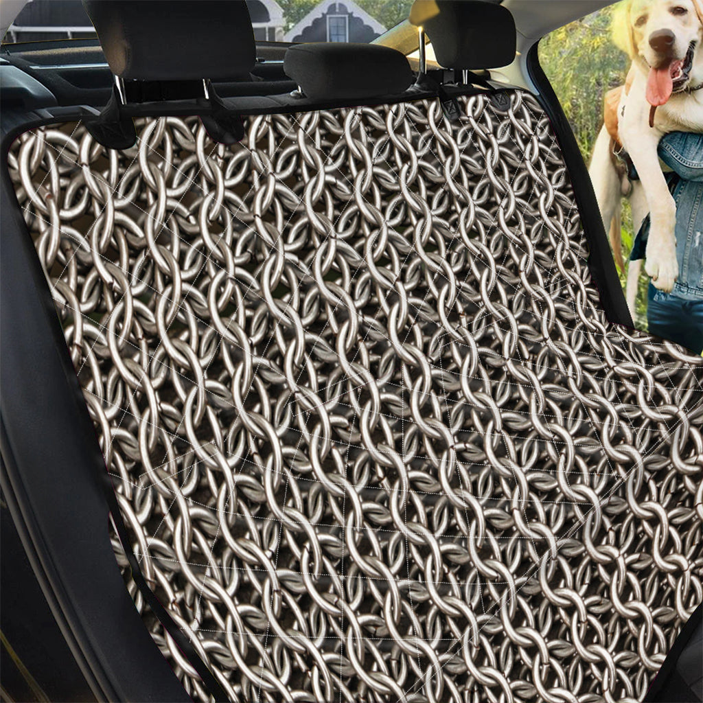 Chainmail Ring Print Pet Car Back Seat Cover