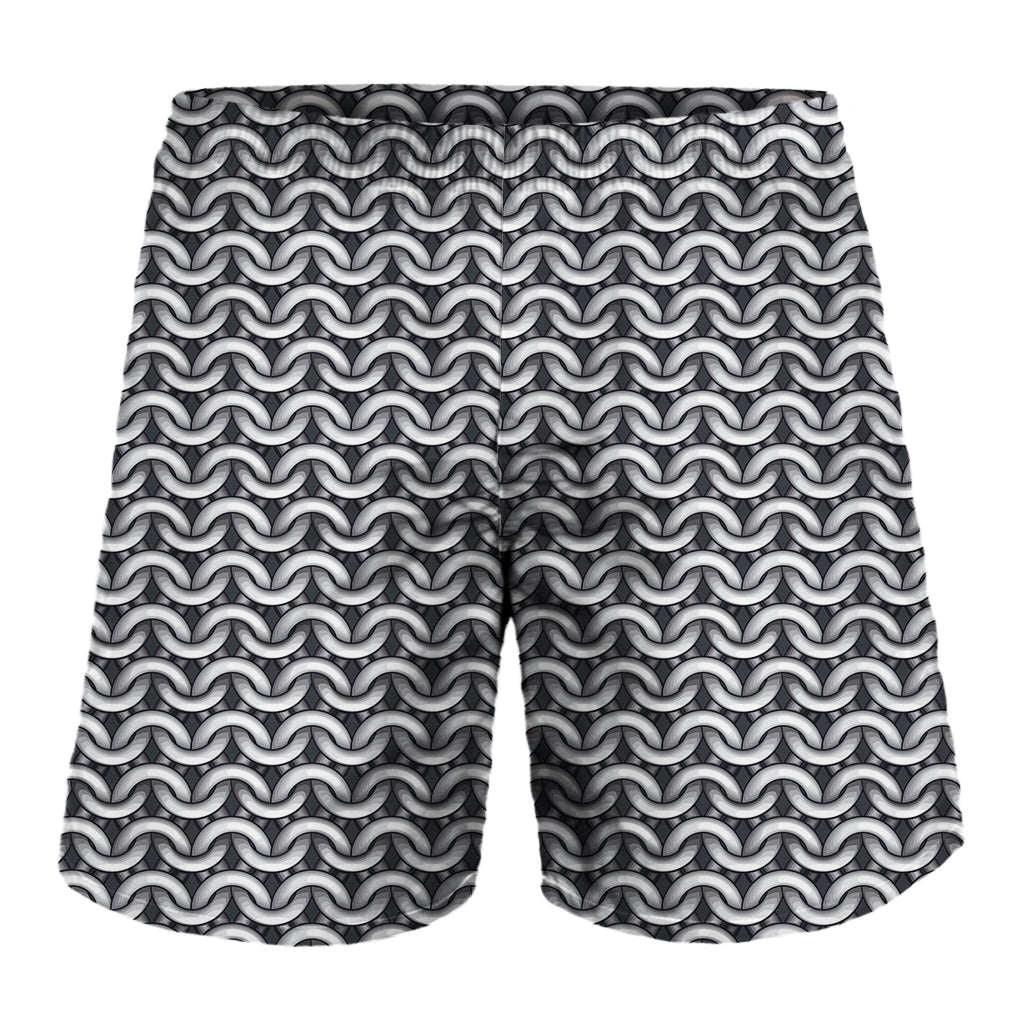 Chainmail Texture Print Men's Shorts