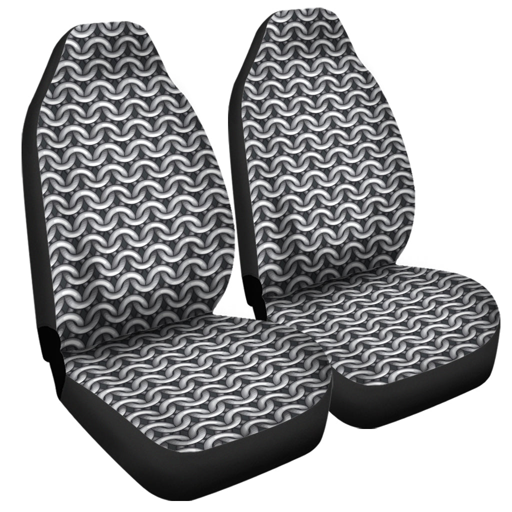 Chainmail Texture Print Universal Fit Car Seat Covers