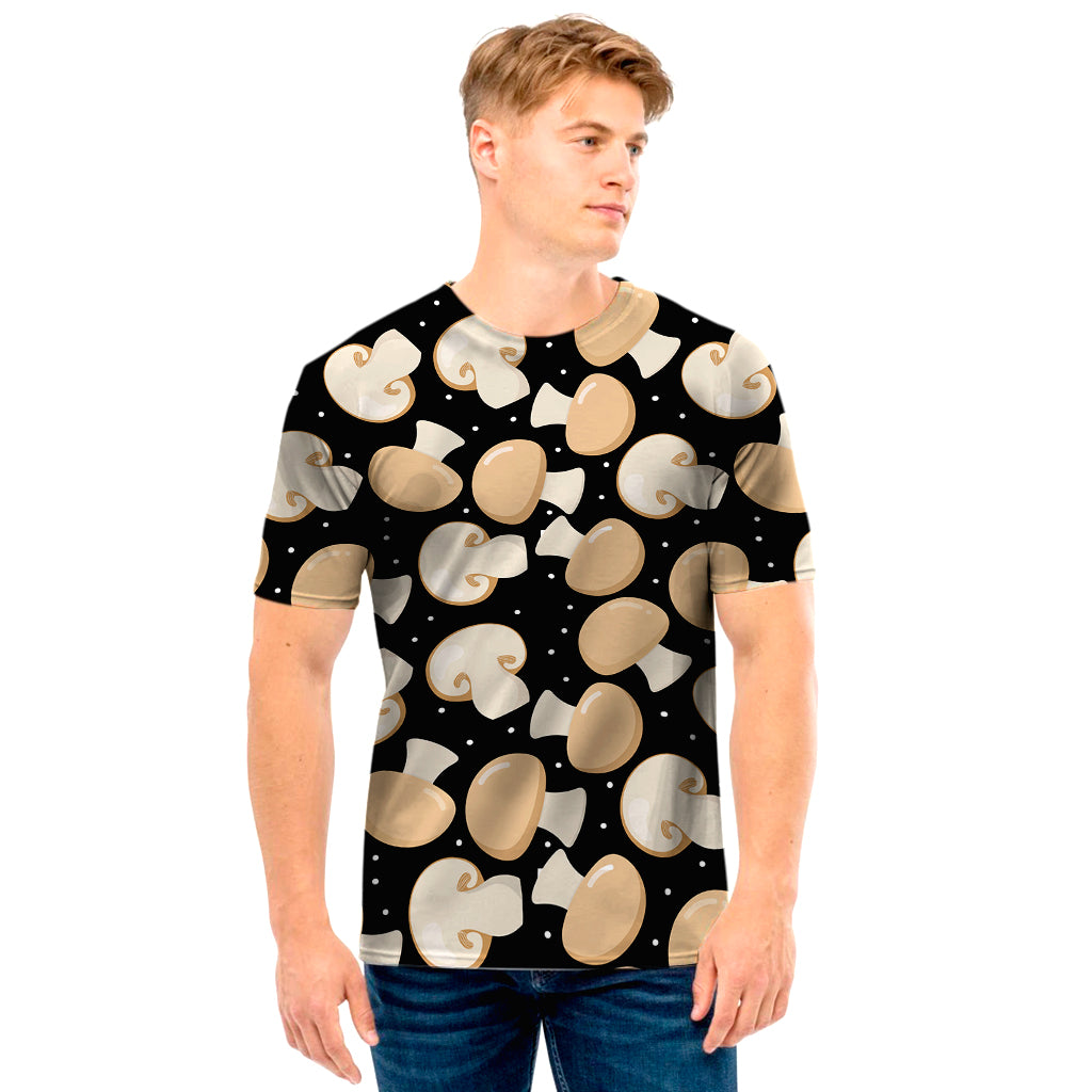 Champignon Mushroom Pattern Print Men's T-Shirt