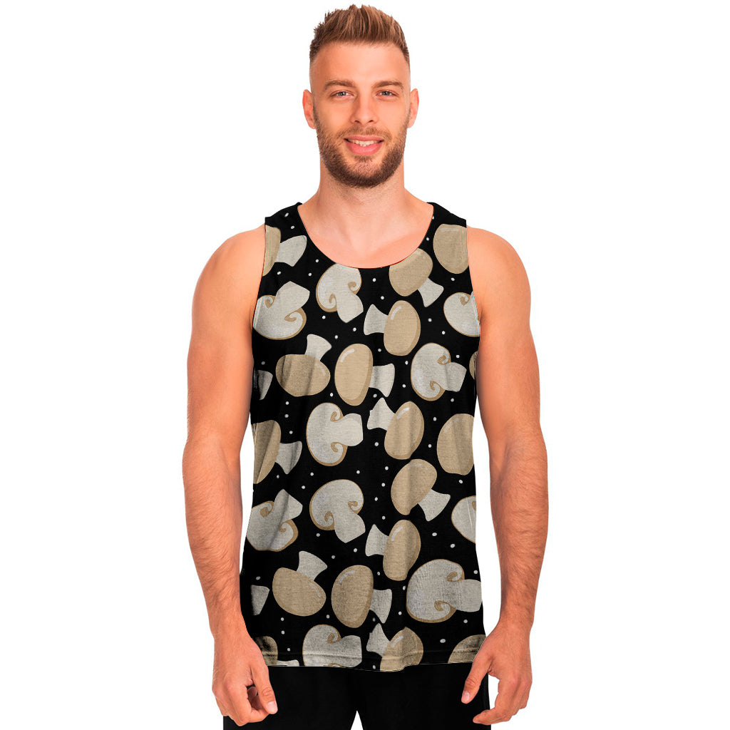 Champignon Mushroom Pattern Print Men's Tank Top