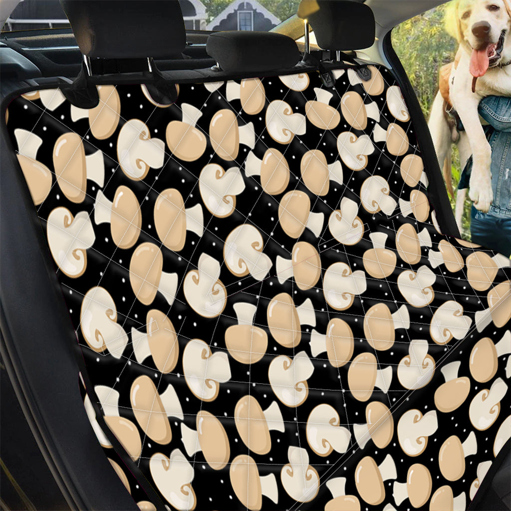 Champignon Mushroom Pattern Print Pet Car Back Seat Cover