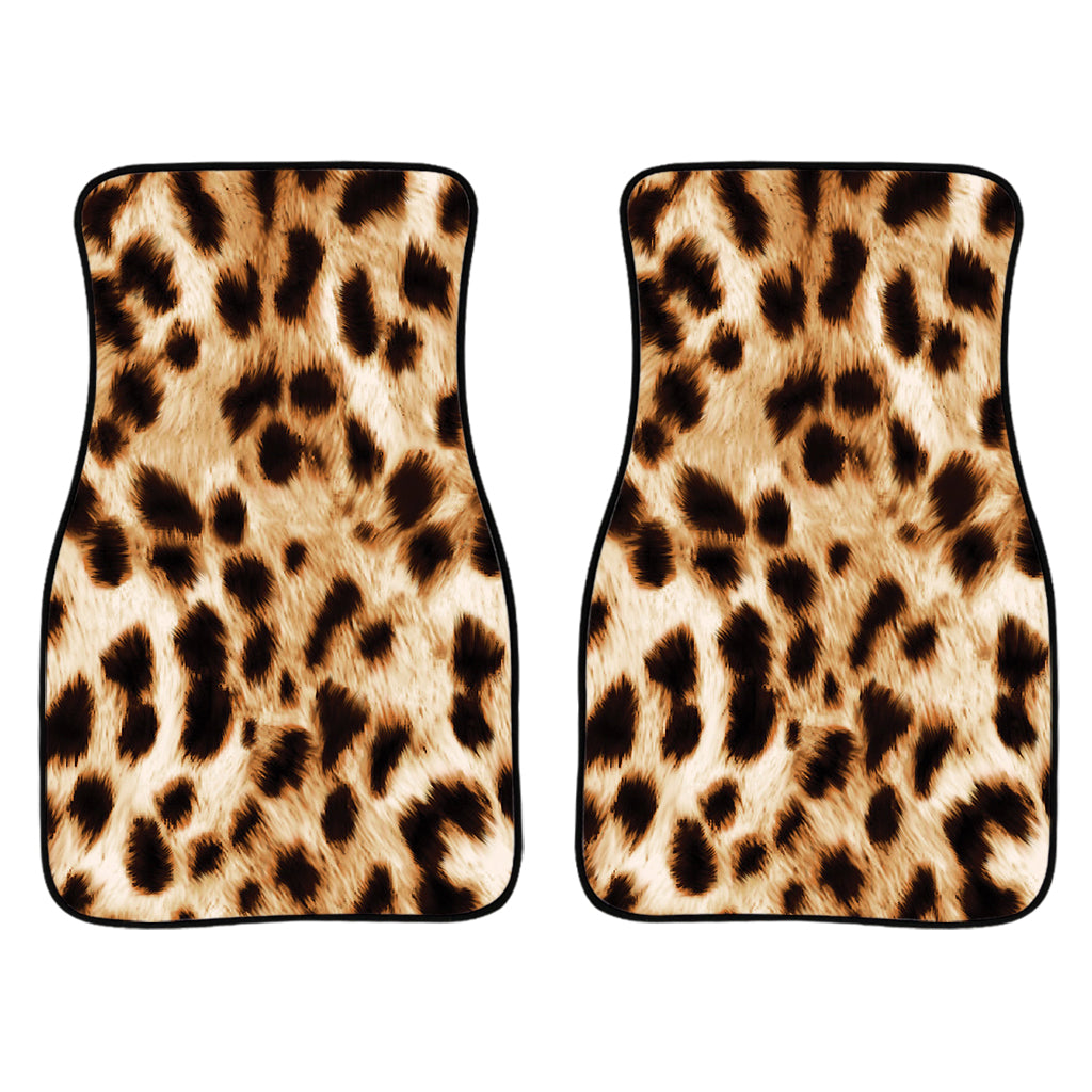 Cheetah Print Front Car Floor Mats