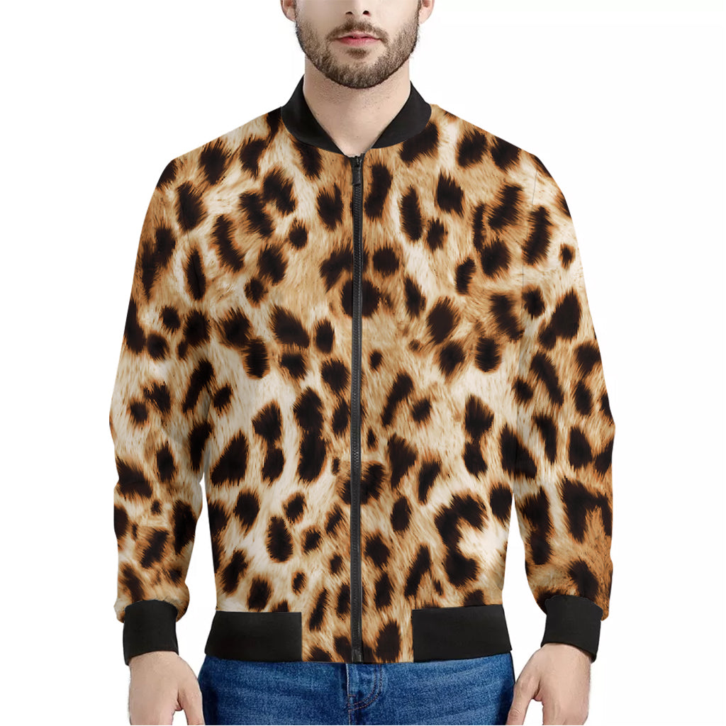 Cheetah Print Men's Bomber Jacket