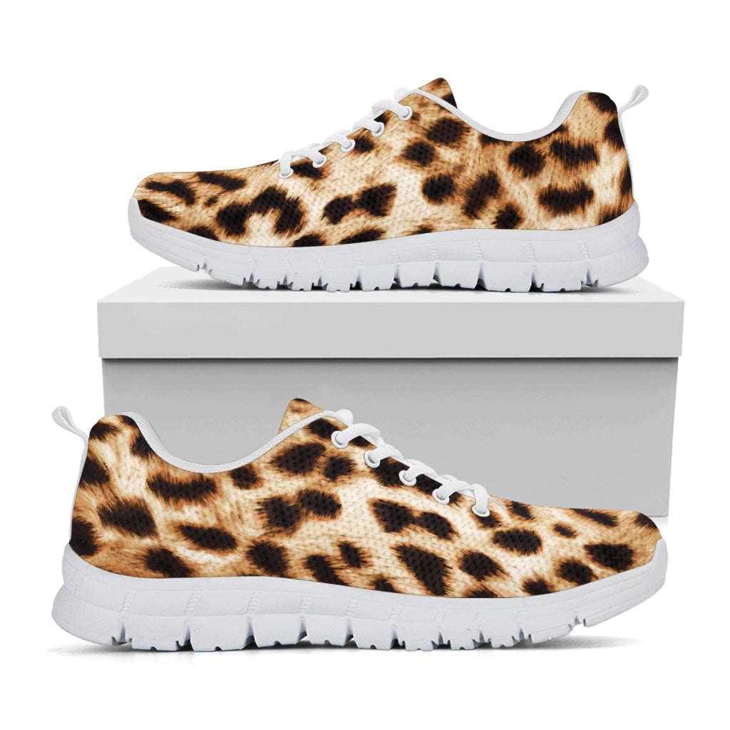 Cheetah Print White Sneakers