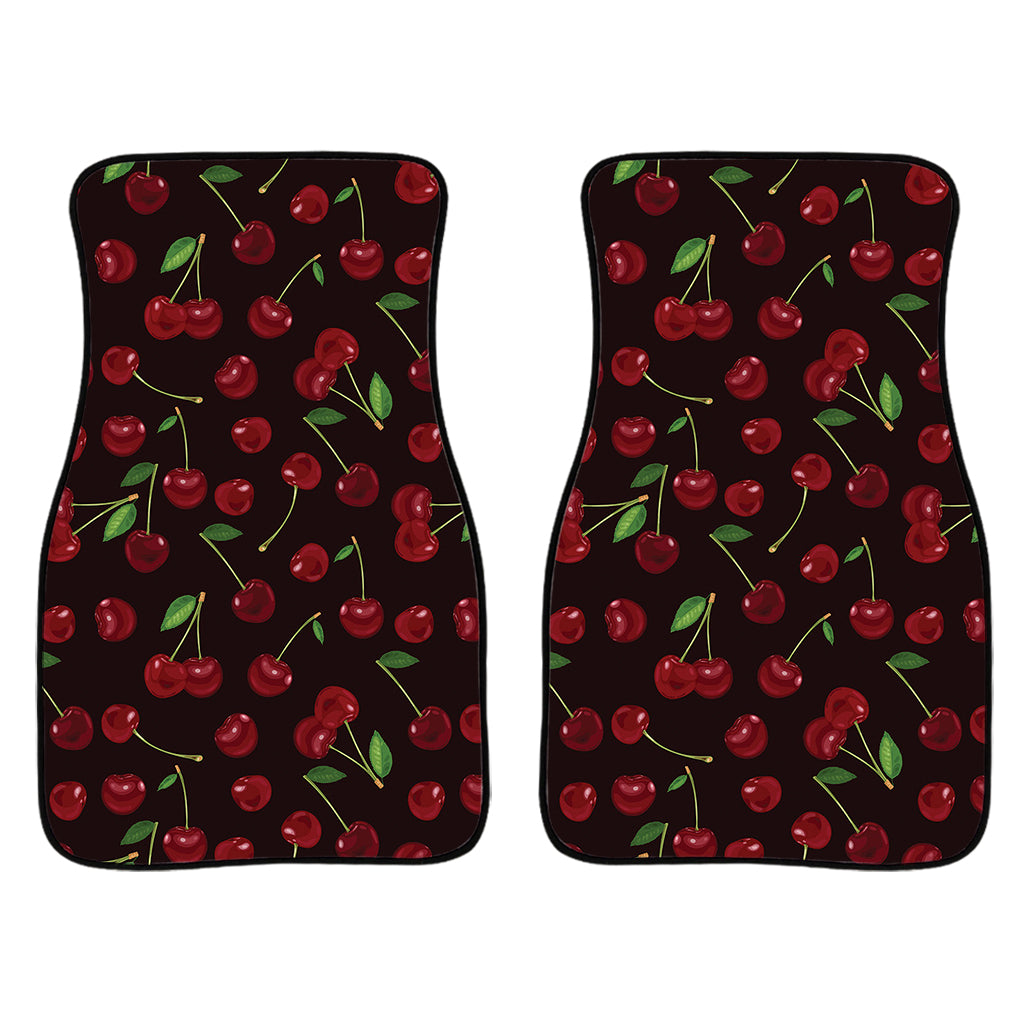 Cherry Fruit Pattern Print Front Car Floor Mats