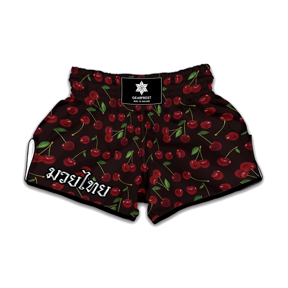 Cherry Fruit Pattern Print Muay Thai Boxing Shorts