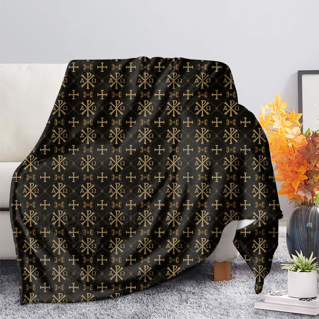 Chi Rho Orthodox Pattern Print Blanket