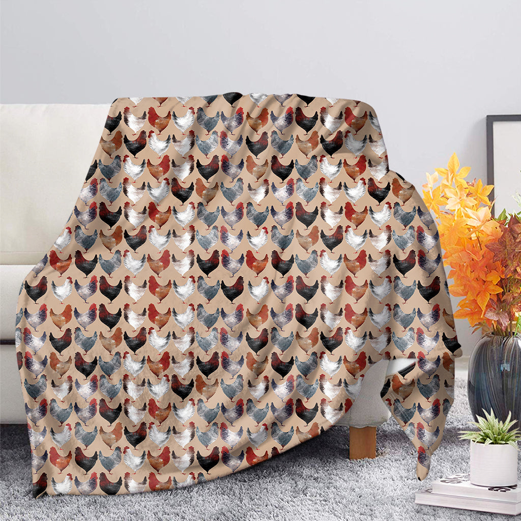 Chicken Painting Pattern Print Blanket