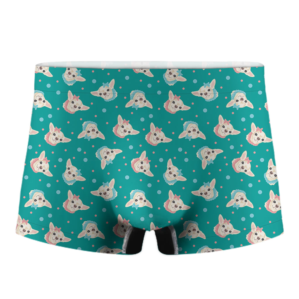 Chihuahua Puppy Pattern Print Men's Boxer Briefs