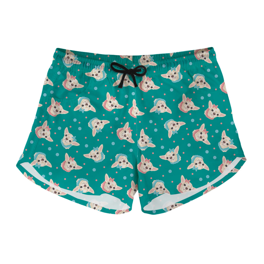 Chihuahua Puppy Pattern Print Women's Shorts