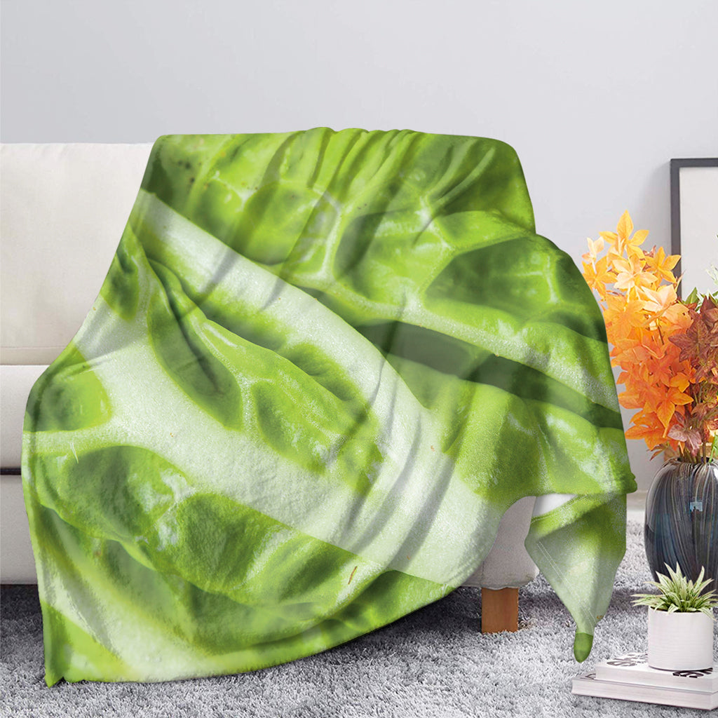 Chinese Cabbage Leaf Print Blanket