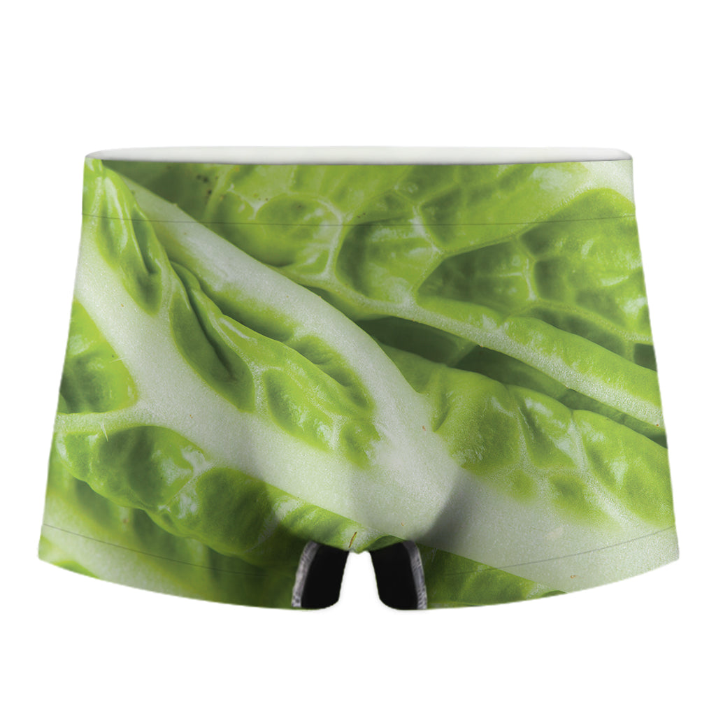 Chinese Cabbage Leaf Print Men's Boxer Briefs