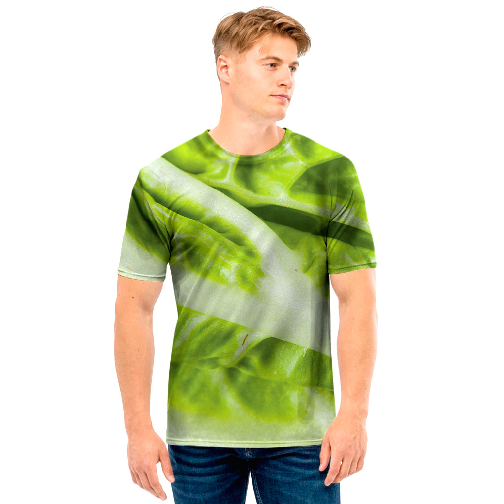 Chinese Cabbage Leaf Print Men's T-Shirt