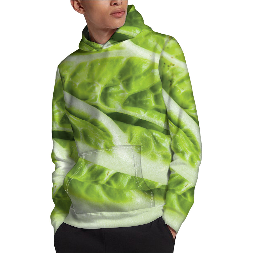 Chinese Cabbage Leaf Print Pullover Hoodie