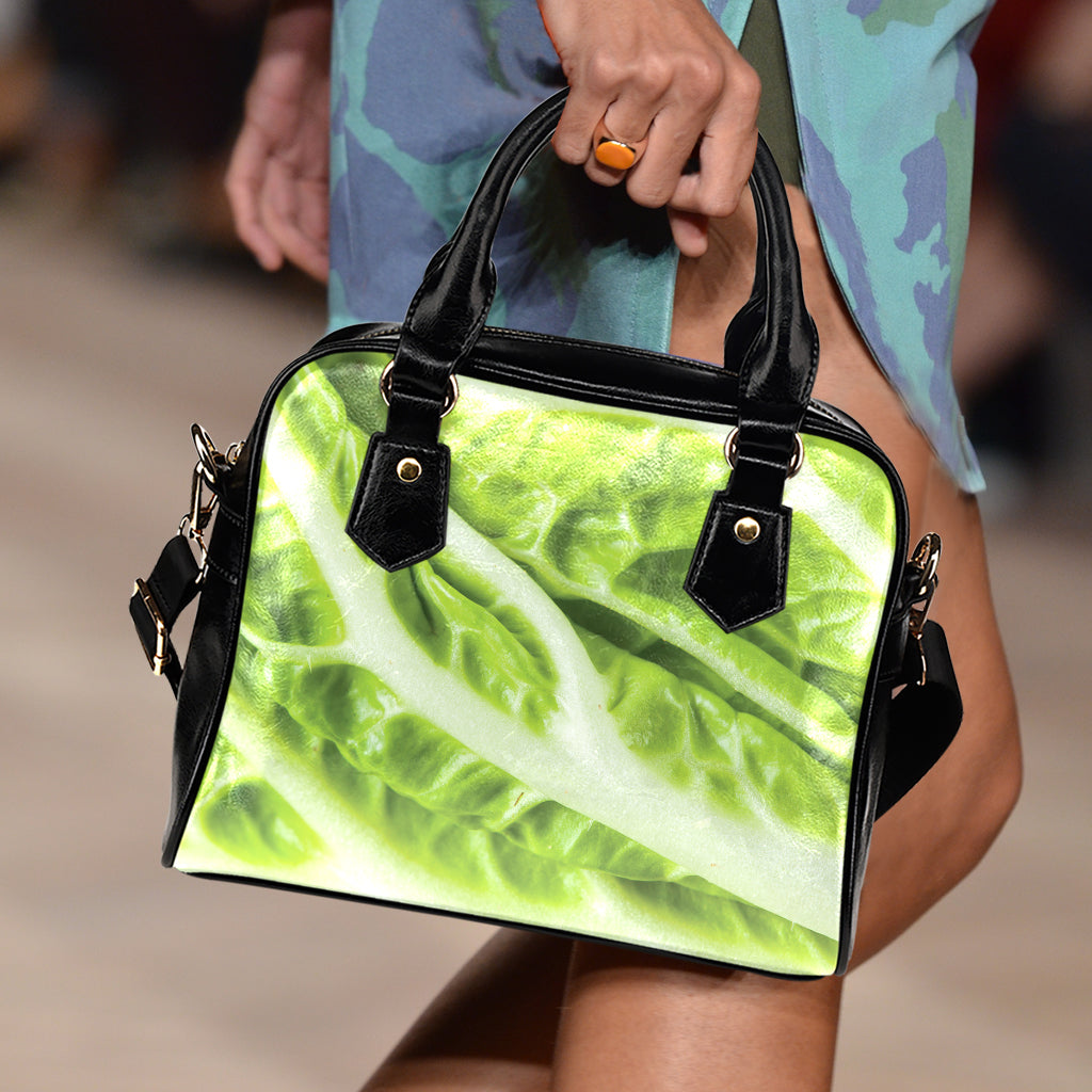 Chinese Cabbage Leaf Print Shoulder Handbag