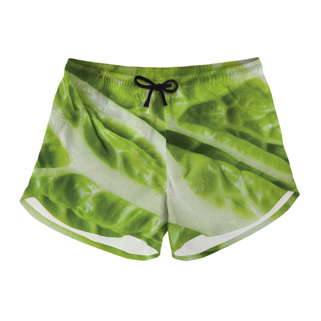 Chinese Cabbage Leaf Print Women's Shorts