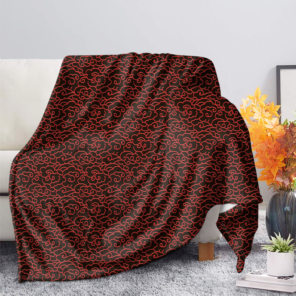 Chinese Cloud Pattern Print Blanket