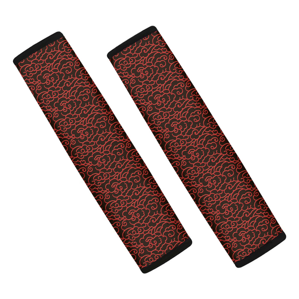 Chinese Cloud Pattern Print Car Seat Belt Covers