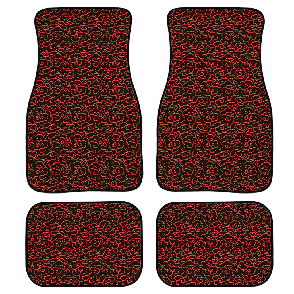 Chinese Cloud Pattern Print Front and Back Car Floor Mats