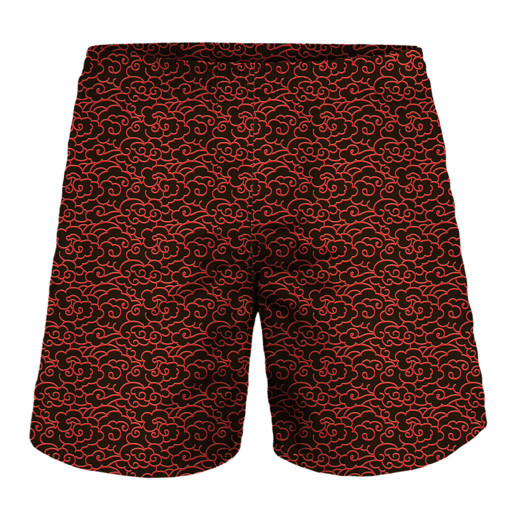 Chinese Cloud Pattern Print Men's Shorts