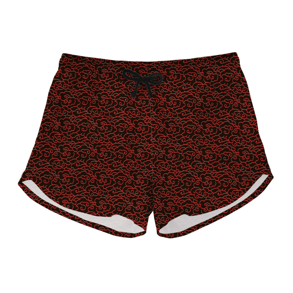 Chinese Cloud Pattern Print Women's Shorts